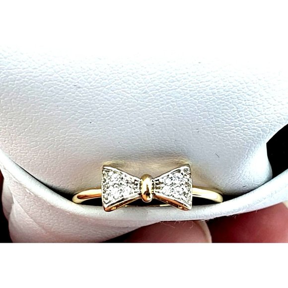 14KY REAL GOLD CZ Fancy Ring size 7 - Picture 11 of 12